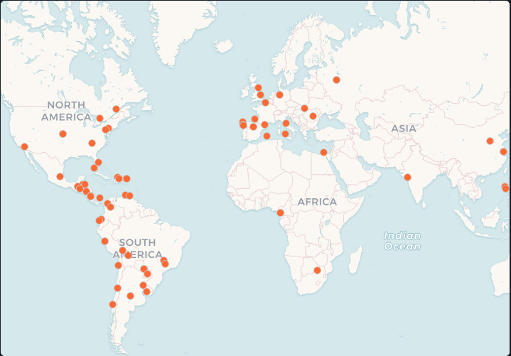 Mapa de propagación de tus registros DNS